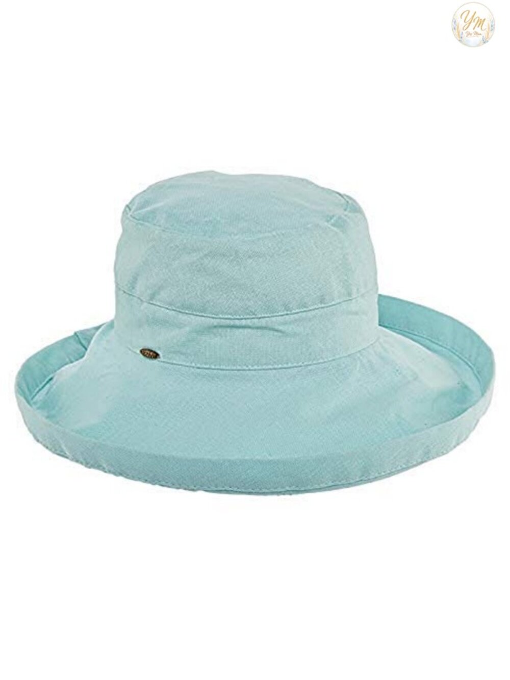 Womens Cotton Wide Brim Sun Hat UPF 50+ Packable Beach Gardening Hat